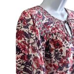 Saylor  floral cotton blend long‎ sleeves blouse size S Photo 7