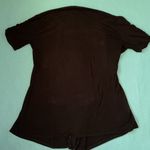 B.WEAR ruffle pullover short sleeve cardigan tunic blouse attach tank top size L Black Size L Photo 1