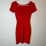 ZARA  Trafaluc Red Bodycon Dress Fitted Short Sleeve Cocktail Party Size XS‎ Photo 3