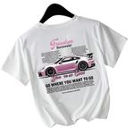 SheIn You're So Cool Car Graphic T-Shirt in White, Size 3XL Photo 0