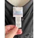Vintage Quiet Moments long night gown in black lace trim‎ size M Size M Photo 2