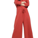 ASOS ‎ Coral Jumpsuit Women's Size 10 Dolman Sleeve Drawstring Waist Casual Photo 0