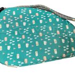 KAVU Rope Sling Bag One of a Kind Teal Camping Print Crossbody Backpack Photo 3