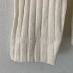 Madewell Women's Relaxed Ribbed Turtleneck Tee Top Cream XS New Photo 4