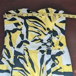 EXPRESS  Yellow Floral Print Strapless Mini Dress Size 0 Colorful Resortwear Dres Photo 3