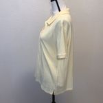 Karen Scott  yellow cotton collared polo top Photo 2