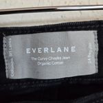 Everlane The Original Curvy Cheeky Jean Straight Coal Black Sz 24 Photo 6
