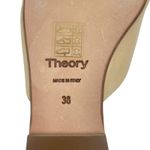 Theory Twisted Leather Sandal Slide Open Toe Beige Women Size 38 Photo 10