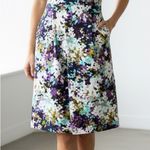 Lands' End Multicolor Floral Midi Dress size 12 Photo 10