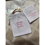 Jennifer Zeuner Gold Allie Necklace Herringbone 14K Yellow Gold Plated Brass Photo 5