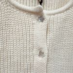 Jacquie The Label Short Sleeve Cardigan in Cream with Star Buttons Size S NWT Photo 2