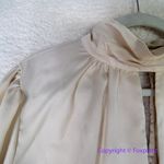 Eloquii New! ‎ Beige cream Long Sleeve Mock Neck keyhole Front Bodysuit Photo 5