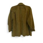 NY Jeans Vintage Green Corduroy Cotton Shirt Jacket Shacket Large Photo 1