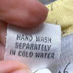 Vintage Sarah Elizabeth Linen Blend Dress Shirt 2 piece Size 14P Yellow Floral Photo 4