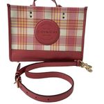 Dempsey Carryall With Garden Plaid Print Coach Patch Pink Photo 7