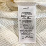 Madewell Tops Womens Waffle-Knit Long-Sleeve Crewneck Tee Ivory Size Large NEW Photo 7