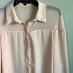 Very J  medium light pink long sleeve sheer blouse Photo 1