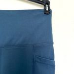 Yogalicious 𝅺 crop Leggings yoga XSmall blue teal Activewear pants NEW Photo 9