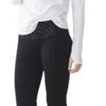 Lululemon Gather & Crow Crop II Shine Dot Black Lace Play Dark Slate Size 4 Photo 0