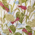 Linen Skirt Womens S Dragonflies Wrap Ruffled Floral Summer Tie Flounce Relaxed Gold Photo 4