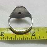 Onyx Natural Black Sterling Silver Gemstone Ring No Stamp Ring size - 8 Photo 3