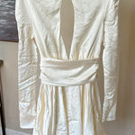 House Of CB  Aryana Ivory Bow‎ Mini Dress NWOT size S Tall Photo 0