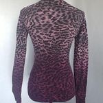 Lucky Brand Ombre Thermal Animal Print Shirt Top Photo 2