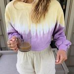 Grey Bandit Tie Dye Cropped Sweater Photo 0