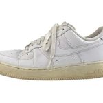 Nike  Air Force 1 Men's White Low Top Lace Up Sneakers Athletic Running Shoes 9.5 Photo 0