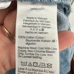 Madewell  Scoopneck Denim Shortalls Chambray Blue XXS Button Front Patch Pockets Photo 11