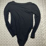 Mango pop‎ womens Black Long Sleeve Bodysuit Size S Photo 2