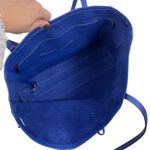 Longchamp  Le Roseau Essential Tote Bag Shoulder Bag Pebble Leather Blue Photo 13