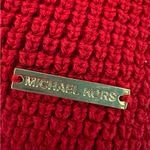 MICHAEL KORS red sweater cowl neck waffle knit XS Photo 1