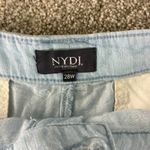 NYDJ NWT  Women's Relaxed‎ Denim Shorts Plus Size 28W Light Wash Pleated Front Photo 6