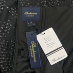 Shoshanna Olivia Metallic Scallope Mesh Halter Neck Black Dress Size 2 Photo 10