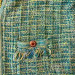 Lilly Pulitzer  Simora Fringe Cardigan Evergreen Exotic Tweed Size XS NWT Photo 4