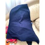 ZARA Asymmetric Ribbed Midi Skirt in Navy Blue Photo 7