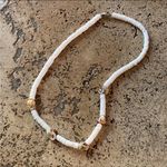 Vintage 90s Puka Shell Necklace Hawaii White Photo 0