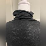 IRO Black Sleeveless linen Turtleneck Top Photo 3