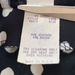 Vintage 1990s Maxi Dress Sleeveless Black White Polka Dot Print Cowl Neck Flowy Size 12 Photo 10