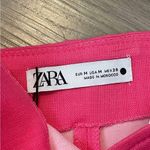 ZARA  Pink High Waisted Mini Skirt Size Medium NWT Photo 4