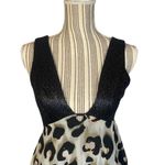 BCBGeneration  Leopard Sleeveless Plunging Neckline Dress Women Sz 0 Photo 5