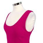 Ganni Peplum Textured Sleeveless Blouse Pink Size XL Photo 2