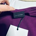 Who What Wear NWT plum purple cotton blend one shoulder midi dress Photo 3