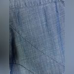 Zozo Women’s Chambray Denim Lyocell Flounce Skirt Size 12 Blue A Photo 2