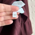 J.Crew Women’s 100% Merino Wool V-Neck Bell Sleeve Sweater S Burgundy Photo 5