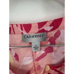 Catherines Catherine’s‎ Floral Blouse Women Plus Sz 2X Pink Cottage Peasant Bohemian Flower Photo 2
