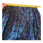 Vintage Omanti 100% Silk skirt Made in Hong Kong Size 6 Blue Photo 2