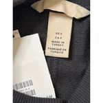 H&M Charcoal Gray Ruched Long Sleeves Sweatshirt Mini Dress Sz S Women Photo 6