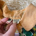 70s vintage psychedelic Colorful Patchwork women's Shirt After All mesh Orange Size M Photo 4